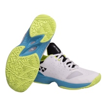 Yonex Tennisschuhe Lumio Allcourt 2024 weiss/türkis Kinder